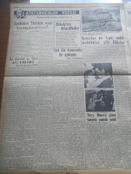 Yeni İstanbul Gazetesi - 19 Mayıs 1955 - 19 Mayıs'ın 36. Yılı Bugün Kutlanıyor - Makarios Kahire'ye Gidiyor - Meclis Kiraların Tahdidine Dair Tasarının Tümünü Kabul Etti - Amerikan Başkanı Eisenhower Sovyetlere Karşı İhtiyatlı Olacağız Diyor - Fuat Köprülü'nün Devlet Vekilliğine Tayini Anayasanın 49. Maddesine Aykırıdır - İstanbul'a Gelen Nato Koleji Heyeti Başkanı Mareşal Darwal