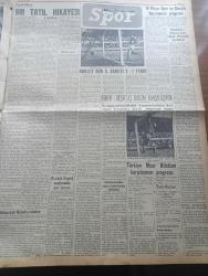 Yeni İstanbul Gazetesi - 19 Mayıs 1955 - 19 Mayıs'ın 36. Yılı Bugün Kutlanıyor - Makarios Kahire'ye Gidiyor - Meclis Kiraların Tahdidine Dair Tasarının Tümünü Kabul Etti - Amerikan Başkanı Eisenhower Sovyetlere Karşı İhtiyatlı Olacağız Diyor - Fuat Köprülü'nün Devlet Vekilliğine Tayini Anayasanın 49. Maddesine Aykırıdır - İstanbul'a Gelen Nato Koleji Heyeti Başkanı Mareşal Darwal