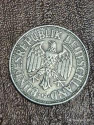 Almanya 1954 G 1 mark 5.48g (çok çok nadir araştırınız)