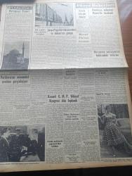 Yeni İstanbul Gazetesi - 16 Mayıs 1955 - Yabancı Memleketlerdeki Türk Paraları Mustafa Nermi - Rusya 4 Lü Konferans Teklifini Kabul Etti - Sovyet Yugoslav Müzakereleri Hakkında Türkiye'nin Görüşü - Galatasaray Fenerbahçe'yi 3 2 Yendi -  Amerikan Ordu Vekil Bu Akşam Ankara'ya Geliyor - Esirler Gölü Yazanlar Kemal Avan H. Avan - Pazartesi Konuşmaları Halide Edip Adıvar - Atatürk Haftası Bugün Başlıyor - Camilerimiz Balipaşa Camii - İtalya'da Kızılların Nümayişi - Ankara Radyosunun Demir Perde Gerisine Neşriyatı - Saadet Bekçisi Yazan Zeliha Harun Yazı Dizisi - Ankara İstanbul Radyosu Programı - Kıbrıs Kara Bulutlar Altında Yazan Fikret Adil - Sinema Yıldızlarından Tyrone Power - Sadri Azam Bey - 3. Selim Devrinde İstanbul - Galatasaray Fenerbahçe'yi 3 2 Yendi - Beşiktaş Güzel Bir Oyunla Vefayı 5 2 Mağlup Etti - Atatürk Kupasında Puan Durumu - Çapamarka