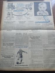 Yeni İstanbul Gazetesi - 16 Mayıs 1955 - Yabancı Memleketlerdeki Türk Paraları Mustafa Nermi - Rusya 4 Lü Konferans Teklifini Kabul Etti - Sovyet Yugoslav Müzakereleri Hakkında Türkiye'nin Görüşü - Galatasaray Fenerbahçe'yi 3 2 Yendi -  Amerikan Ordu Vekil Bu Akşam Ankara'ya Geliyor - Esirler Gölü Yazanlar Kemal Avan H. Avan - Pazartesi Konuşmaları Halide Edip Adıvar - Atatürk Haftası Bugün Başlıyor - Camilerimiz Balipaşa Camii - İtalya'da Kızılların Nümayişi - Ankara Radyosunun Demir Perde Gerisine Neşriyatı - Saadet Bekçisi Yazan Zeliha Harun Yazı Dizisi - Ankara İstanbul Radyosu Programı - Kıbrıs Kara Bulutlar Altında Yazan Fikret Adil - Sinema Yıldızlarından Tyrone Power - Sadri Azam Bey - 3. Selim Devrinde İstanbul - Galatasaray Fenerbahçe'yi 3 2 Yendi - Beşiktaş Güzel Bir Oyunla Vefayı 5 2 Mağlup Etti - Atatürk Kupasında Puan Durumu - Çapamarka