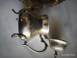 Eskilerden PİRİNÇ ZEMZEM TAKIMI KABE TEMALI TEPSİ KALEM İŞCİLİKLİ