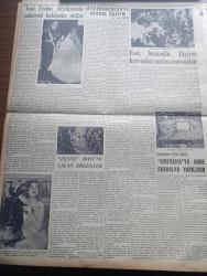 Yeni İstanbul Gazetesi - 9 Haziran 1955 - Niçin Kalkınmak İstiyoruz Yazan Mustafa Nermi - Amerikan Başkanı Eisenhower Dörtlü Toplantıdan Ümit Var - Basketbolda Dün İtalyanlara Yenildik - Dior'un A Ve H Modasına Alman Moda Yaratıcısı Heinz Uzun Ceket Ve Etekli Elbiselerle Karşı Koyuyor - Seferberlik İşleri İçin Bir Kanun Tasarısı Hazırlanıyor - 500 Bin Liralık Bir Vergi Kaçakçılığı - Turizm Çalışmalarına Dair Mükerrem Sarol'un Beyanatı - Tanınmış Televizyon Yıldızı Carole Carr İstanbul'a Geldi - Huzur Hasreti Yazan Mehmet Davaz Yazı Dizisi - Beraber Yaşama Parolası Yazan Profesör Doktor Yavuz Abadan - Hayvanları Koruma Cemiyeti Kedileri Gazla Öldürüyorlar - İstanbul Erkek Lisesi Mezunlarının Konseri - UNESCO Türkiye Millî Komisyonu Toplandı - Türkiye'ye Sığınan Çek Mültecileri Dönmek İstemiyor - Suriye'de Siyasi ve fotoğrafları İktisadi Buhran - Adana'da Bir Hipodrom İnşa Ediliyor - Saadet Bekçisi Yazan Zeliha Harun Yazı Dizisi - Ankara İstanbul İzmir Radyosu Programı - Faenza