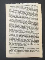 9 MART 2007 -TAKVİM YAPRAĞI-DOĞUM GÜNÜ HEDİYESİ-FAZİLET TAKVİMİ,LALELİ CAMİİ İBADETE AÇILDI 1764,ÇAT VE ÇAYELİNİN KURTULUŞU 1918,BAĞ BUDAMA VE KALEM AŞISI ZAMANI,ASHAB I KİRAMIN SÜNNETE BAĞLILIKLARI,