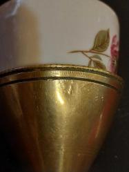 FİNCAN ZARFI, OSMANLI DÖNEMİ SÜLEYMANİYE DAMGALI FİNCAN ZARFI Süleymaniye işi Osmanlı Dönemi üzeri damgalı fincan zarfı.  Osmanlı Dönemi Eser-i İstanbul pirinç fincan zarfı.