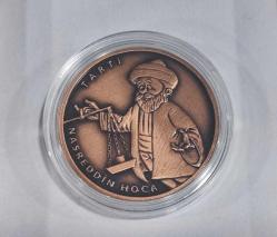 Nasreddin Hoca “Tartı” Masal Kahramanları Serisi No:8  BRONZ ( SERTİFİKALI ) ÇİL