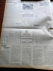 Yeni İstanbul Gazetesi - 5 Haziran 1955 - Mustafa Nermi Köşe Yazısı - Dörtlü Konferans İçin Batı Teklifi 18 Temmuz - Fenerbahçe Zayıf Alman Takımı E. S. V. München'i Yendi - Sovyet Lideri Nikita Kruşçef Bükreş'te - Cumhuriyet Halk Partisi İçinde Kaynaşma Artıyor - İngiltere'de Grev Sanayide Vahim Bir Tesir Yarattı - Gümrükten Çekilmesine İzin Verilen Maddeler - İş Ve İşçi Bulma Kurumu Teşkilat Ve Vazifeleri Hakkında Yeni Tasarı - Alman Bahriyesi Doğuyor Yazan Tevfik İnci - Huzur Hasreti Yazan Mehmet Davaz Yazı Dizisi - Beyazıt Esnafı Beyazıt Ve Eminönü'nde Yerleşecek - Irak Başvekili Nuri Said Paşa Bugün Londra'ya Gidiyor - Anıtları Koruma Derneği Kuruldu - Dördüncü Dünya Petrol Kongresi - Saadet Bekçisi Yazan Zeliha Harun Yazı Dizisi - Haftanın Sanat Olayları - Boksör Garbis Bu Gece Cezayir Şampiyonu İle Döğüşüyor - Kadın Ve Moda - Atmalarda Hiçbir Türk Atleti Listeye Giremiyor - Celal Bayar Galatasaray Kulübünde - Gripin - Çapamarka - Opon Ağrı Kesici