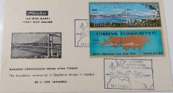 1970 BOĞAZİÇİ KÖPRÜSÜNÜN TEMEL ATMA TÖRENİ AKOBA İLK GÜN ZARFI RRR1 ÇOK NADİRDİR PEK ÇIKMAZ