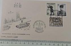 1962 BAŞKOMUTANLIK MEYDAN MUHAREBESİNİN 40.YILI FDC İLK GÜN ZARFI A1RR ÇOK NADİRDİR