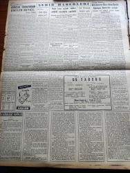 Yeni İstanbul Gazetesi - 27  Mayıs 1955 - Barışla Savaş Arasında Mustafa Nermi Köşe Yazısı -  İngiliz Seçimleri Tasnifinde Muhafazakar Parti Önde - İngiltere Türkiye'ye Yeni Kredi Teklifinde Bulundu - Kruşçef Ve Bulganin Belgrad'da - NATO Akdeniz Kuvvetleri Komutanı Amiral Sir Guy Grantham İstanbul'a Geldi - Rusya Dörtlü Konferans İçin Batı Teklifini Kabul Etti - İşçiler Ve Kıbrıs Davası - Abidin Daver Şilebi Haziran'da Bitecek - Esirler Gölü Yazanlar Kemal Avan H. Avan Yazı Dizisi - Türk Oftalmoloji Kongresi Açıldı - Bergama'da Kurulacak İplik Ve Dokuma Fabrikası - Türkkuşu Ekibi Paris'e Hareket Etti - Amerika'da Müthiş Kasırga - İstiklal Caddesinde Değişiklik Sinemalar Caddesi Bankalar Caddesi - Saadet Bekçisi Yazan Zeliha Harun Yazı Dizisi - Dünya Bankasının Şimdiye Kadar Verdiği Para - Türk Vezir Ve Paşalarının İştirak Ettikleri İlk Balo - Tarihi Kırkpınar Güreşleri Bugün Törenle Başlıyor - Fenerbahçe'de Osman Kavrakoğlu İstifa Etmek Üzere - Zeki Rıza Sporel-Avrupa Boks Şampiyonası