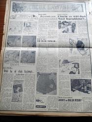 Yeni İstanbul Gazetesi - 27  Mayıs 1955 - Barışla Savaş Arasında Mustafa Nermi Köşe Yazısı -  İngiliz Seçimleri Tasnifinde Muhafazakar Parti Önde - İngiltere Türkiye'ye Yeni Kredi Teklifinde Bulundu - Kruşçef Ve Bulganin Belgrad'da - NATO Akdeniz Kuvvetleri Komutanı Amiral Sir Guy Grantham İstanbul'a Geldi - Rusya Dörtlü Konferans İçin Batı Teklifini Kabul Etti - İşçiler Ve Kıbrıs Davası - Abidin Daver Şilebi Haziran'da Bitecek - Esirler Gölü Yazanlar Kemal Avan H. Avan Yazı Dizisi - Türk Oftalmoloji Kongresi Açıldı - Bergama'da Kurulacak İplik Ve Dokuma Fabrikası - Türkkuşu Ekibi Paris'e Hareket Etti - Amerika'da Müthiş Kasırga - İstiklal Caddesinde Değişiklik Sinemalar Caddesi Bankalar Caddesi - Saadet Bekçisi Yazan Zeliha Harun Yazı Dizisi - Dünya Bankasının Şimdiye Kadar Verdiği Para - Türk Vezir Ve Paşalarının İştirak Ettikleri İlk Balo - Tarihi Kırkpınar Güreşleri Bugün Törenle Başlıyor - Fenerbahçe'de Osman Kavrakoğlu İstifa Etmek Üzere - Zeki Rıza Sporel-Avrupa Boks Şampiyonası
