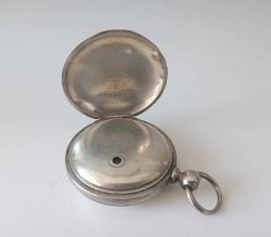 Antika WALTHAM 18s  7J  Broadway  Coin Silver 900 Gümüş  Cep Saati  Eksikleri var 1883