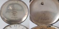 Antika WALTHAM 18s  7J  Broadway  Coin Silver 900 Gümüş  Cep Saati  Eksikleri var 1883