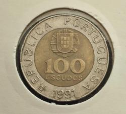 PORTEKİZ  100 ESCUDOS 1991