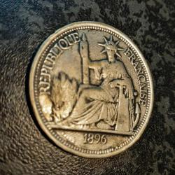 1896 Fransa Basımı Hint - Çin Parası