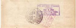 AMERİKAN FARMERS SECURITY-MERCHANTS  BANK HAMBERG NORTH DAKOTA CHYENNE 1913