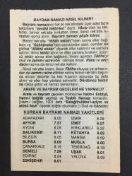 19 ARALIK 2007 -TAKVİM YAPRAĞI-DOĞUM GÜNÜ HEDİYESİ-FAZİLET TAKVİMİ,AREFE,TÜRKİYENİN YUNANİSTANA GIDA YARDIMI 1940,HATTAT YESARİNİN VEFATI 1798,BAYRAM NAMAZI NASIL KILINIR,,AREFE VE BAYRAM GECELERİ NE YAPMALI,KURBAN BAYRAMI NAMAZI VAKİTLERİ