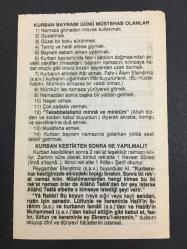 20 ARALIK 2007 -TAKVİM YAPRAĞI-DOĞUM GÜNÜ HEDİYESİ-FAZİLET TAKVİMİ,KURBAN BAYRAMI 1.GÜN,İMAM I ŞAFİ HZ NİN 820 VEFATI ,FIRTINAKURBAN BAYRAMI GÜNÜ MÜSTEHAB OLANLAR,KURBAN KESTİKTEN SONRA NE YAPMALI
