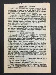 21 ARALIK 2007 -TAKVİM YAPRAĞI-DOĞUM GÜNÜ HEDİYESİ-FAZİLET TAKVİMİ,KURBAN BAYRAMI 2.GÜN,SENENİN EN UZUN GECELERİNİN BAŞLANGICI,CENNETİN KAPILARI,BAYRAM MÜJDESİ, FIKRA ADAM OLMANIN YOLU