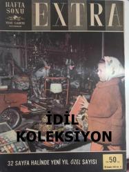 Hafta Sonu Extra Aktüalite Sinema Tiyatro Müzik ve Magazin Dergisi - 26 Aralık 1964 - Sayı:9 - Çocuklar ve Oyuncaklar - Ali Sami Yen Stadında Panik - İsmet İnönü CHP Değil Sadece Bir CHP lidir - İlhami Sancar - ''Kıbrıs Rumlarını Türk Uçakları En Geç Bir Saatte Yok Edilebilir'' - İzmir Oto Fabrikası 1.5 Yıl Sonra Türkiye'nin Yollarını Otomobil ile Dolduracak - Orta Doğuda Durum Yine Karışıyor - İtalya'da Cumhurbaşkanı Seçimi - Bon Hükümeti Nato Konferansından Memnun Değil - Noel Partisi Dayak Partisi - Dünya Çocuklarının Bayramı - Yılın Moda Oyuncakları - Sevimli Hayvanlar - Vitrinler Oyuncak Dolu - Bebek Kardeşler - KAlede Nöbetçiler Bekliyor - Karar Veremiyor - Oyuncaklar Göz Kırpıyor - İyi Biten Bir Yılbaşı Gecesi - Canavarlar Vadisi Çizgi Romanı - 1964 ve Olaylar - Acemi Kaşifler Az Kalsın Donuyorlardı - 1965 Takvimi - Ünlü Sinema Yıldızları 1965 Yılında Ne Diliyorlar? - Kesenize Göre Yılbaşı Sofrası - Çifte Nikah - Doris Day fotoğraf ve haberi - Tam Takım Dergi