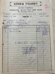 Efemera - OTOMOBİL BOYA, TİNER FATURASI - 5 MAYIS 1983 - GÜNEŞ TİCARET - ŞADAN ESENBAOĞA - SADOGLOSS, BELCO, VİGO, NUR, SALER, OTO BOYALARI SATICISI - MASLAK, İSTANBUL - BAHATTİN SAVUR - ISLAK İMZALI, KAŞELİ - 28 x 21 cm EBATLI ORİJİNAL FATURA - kitantik - kitaLog