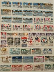 8 Sayfa Büyük Boy Briefmarken Defter İçinde Amerika Pul Koleksiyonu