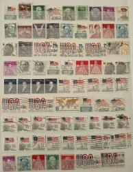 8 Sayfa Büyük Boy Briefmarken Defter İçinde Amerika Pul Koleksiyonu