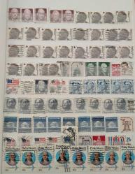 8 Sayfa Büyük Boy Briefmarken Defter İçinde Amerika Pul Koleksiyonu