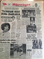 HÜRRİYET GAZETESİ  19 NİSAN 1965 YIL :17 SAYI :6093---Patrikhanede hudut dışına çıkarılabilir ----Liz i ikinci defa 5 yıl sonra gördüm ---Menfaatimiz Neyi icap ettiriyorsa o yapılacak ---Aleviler  ve Bektaşiler  : İlk defa İzmir de  Alenen Toplanarak Hayat Felsefelerini Açıkça İzah Ettiler ---Emekli Sandığı İflas Etmek Tehlikesi Geçiriyor ---Kıbrıslı Türklerin Aç Kalmasına Asla Müsaade Etmeyeceğiz ---Çorum Belediye Başkanı  Seks Partileri Tertiplemiş ---İstanbul a dün gökten kırmızı toz yağdı ---Tahliye edilen Zeki Şahin üç devir adlı bir kitap yazıyor ---Bir kadını çeşmeden su alırken  bıçakladılar ---Türkiye de ilk defa tatbik edilen Plak öncüleri listesinde : Necip  Mirkelamoğlu :Gül Ağacı Değilem ----Dünya Müslümanları birbirine  destek olacak ---Türkiye -Portekiz ---Vefa şampiyon oldu ---Vefa 58 senelik maziye sahip ---Portekiz  karşısında  ezilmeden  futbol oynayacağız ---500 milyonluk köy : Koyunlu --Azerbaycanlı Türk asıllı Üniversiteli paslanmayı önleyen bir madde  buldular --