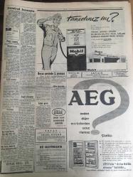 HÜRRİYET GAZETESİ  17 NİSAN 1965 YIL :17 SAYI :6091---Plaza raporu kati şekilde red olunacak ---Seçim Türkiye nin itibarını daha da artıracak --Kıbrıs a önce Amerika silah  vermiş ---Münih te ki Türk işçileri köylere gidip gizlice kurbanlarını kestiler ---Süreyya dan sonra İRA da film  çevirmeye karar verdi  ---Şehrin kanalizasyon planı tamamlandı ---16 yaşında ki kız film çekilirken  bilmeyerek cinayet işledi ---Üç milyon dolar ,şehrin başına işler açabilirdi ---Portekizliler FİFA ya başvurdu ---Şükrü ve İsmail in sakatlığı geçmedi ---Türk sinemasının iç yüzü filme alınıyor :Türkan Şoray --Devletin yardımı ile Filmciler bir sinema sitesi kurmak istiyor --Çocuk yıldız kıtlığı var: Ayşecik büyümesi üzerine filciler  şimdi bütün ümitlerini  Parla Şenol a bağladı  ---Mine Sun Türk sineması artık değişmiştir diyor ----