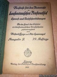 PREPARATORY STAGE FOR TEACHİNG / COMMERCİAL CORRESPONDENCE / LANGUAGE AND SPELLİNG EXERCİSES / OTTO GPANNAGEL / DÜRRSCHE BOOKSTORE / ALMANCA KİTAP