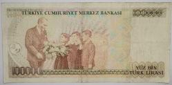 TÜRKİYE CUMHURİYETİ D25 SERİSİ 100.000 TL  KAĞIT PARA