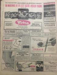 HÜRRİYET GAZETESİ 17 ARALIK 1967 YIL :20 SAYI :7055---General Patakos :Taht Kralındır  İsterse yine dönebilir dedi ---Yunanistan kraliçesi bebek bekliyor --Kızlara  sarkıntılık eden Ringo Süheyl in  saçları karakolda dipten kesildi ---Eralp :Biz güvenlik  konseyinden Kıbrıs ta barışı sağlayacak açık bir karar istiyoruz dedi ---Önümüzdeki sene Almanya ya işçi sevkiyatı üç misli artacak ---Torpilimiz olmadığı için başka bir iş bulamadık ---Kaçakçılardan rüşvet alan iki jandarma askeri heyete ateş açtı ---Şöhret hepsini şımarık bir varlık haline getirmiş --Sigara kadınları çirkinleştiriyor --Rusya da 50 kilo altın çalan bir maden mühendisi idam edildi --280 kiloluk Orkinos 5.5 saatlik mücadeleden  sonra  yakalandı --Göztepe iyice çöktü --Beşiktaş  zor kazandı :1-0 --Fenerbahçe -H.Tepe A.Gücü-Galatasaray ---Demirspor :3 -Mersin :1 ---Cunta dün Metropolit Yeronimos u Roma ya gönderdi --Cezayir de ki  darbe teşebbüsünde  birçok kişi öldü ---Bir asma köprü 75 vasıta ile çöktü ,5 ölü 21 kayıp