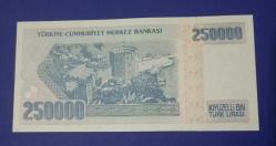 7 Emisyon 3 tertip 250 Bin Lira çil G 59 seri 1998-2006)