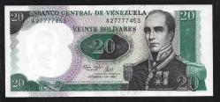 ** VENEZUELLA ( 20 * BOLİVARES ) 1987 * A - ÇİL