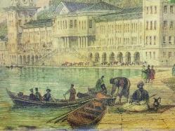 Antika Osmanlı Renkli Gravür Tablo