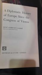 A DIPLOMATIC HISTORY OF EUROPE SINCE THE CONGRESS OF VİENNA