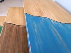 Ahşap 3'lü sehpa takımı el emeği