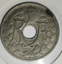 FRANSA 1920   25 CENTIMES    ÖZEL KAPAMASINDA