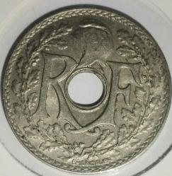 FRANSA 1938   25 CENTIMES    ÖZEL KAPAMASINDA