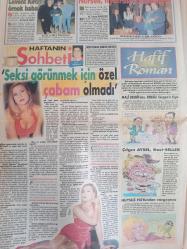 Süper Takip Haftalık Aktüalite Sinema Tiyatro Müzik ve Magazin Gazetesi - 12 Kasım 1997 - Sayı:24 - Aysu Başar - Volkan Severcan - Bir Gecelik Kaçamak - Leyla Adalı - Aysu Başar - Beyazıt Öztürk - Leyla Adalı - Hazır Asker - Sibel Can - Özcan Deniz - Aykut Işıklar - Meltem Cumbul - Candan Erçetin - Aydan Burhan - Savaş Kalafat - Selin Toktay - Sezen Aksu - Uğur Yücel - Tarkan abisine özendi - Bülent Ersoy - Cem Adler - Ebru Destan - Ünal Küpeli - Ayla Sancak - Demet Akalın - Erdal Acar - Binnaz Avcı - Ali Sefai - Ören Bayan - Günay - Atilla Dorsay - Mankenler büyüledi - Doğuş - Levent Kırca örnek baba - Nurseli İdiz - Başak Sayan - Larissa Mengi - İlker mengi - Ahmet Selçuk İlkan - Serpil Çakmaklı - Edip Öner - Özlem Selanik - Erol Atar - Ömer Budak fotoğraf ve haberi - Tam Takım Gazete