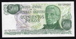 ** ARJANTİN ( 500 * PESOS ) 1977 - 82 - ÇİL