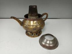 Nadir Antika İran Pirinç Demlik - Semaver..