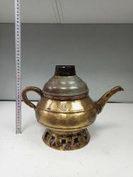 Nadir Antika İran Pirinç Demlik - Semaver..