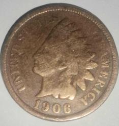 AMERİKA  1906  1 CENT   Amerika yerlisi