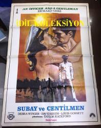 SUBAY VE CENTİLMEN (An Officer and a Gentleman), 1982, SİNEMA FİLM AFİŞİ / POSTERİ ÇİZİM - BÜYÜK BOY - ORİJİNAL - 100 X 68 cm EBADINDA - Original Turkish Big Size Movie Poster - Taylor Hackford, Douglas Day Stewart, Richard Gere, Debra Winger, David Keith, Robert Loggia, Lisa Blount, Lisa Eilbacher, Louis Gossett Jr., Tony Plana, Harold Sylvester, David Caruso, Victor French, Grace Zabriskie, Tommy Petersen, Mara Scott-Wood, David Greenfield, Dennis Rucker, Jane Wilbur, Buck Welcher, ÖZEN FİLM