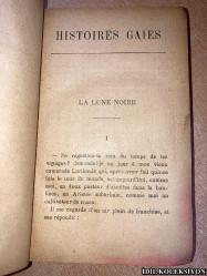 HISTOİRES GAİES / ARMAND SILVESTRE / ERNEST FLAMMARİON EDİTEUR / FRANSIZCA KİTAP (GAY HİKAYELERİ) HAFİF YIPRANMIŞ