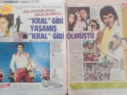 Tele Magazin Haftalık Aktüalite Sinema Tiyatro Müzik ve Magazin Dergisi - 16 Eylül 1985 - Sayı:43 - Elvis Presley - ''Kral'' Gibi Yaşamış ''Kral'' gibi ölmüştü - Erol Büyükburç - Ersan Erdura - ''Cumartesi'den Cumartesi'ye - İşte Alman Çocuklarının Ekran Konukları - En Güzeli Çocuklar İçin - Mesut Mertcan'ın En Mutlu Günü - Fehmi Ketenci - Eray Özbal - Feridun Karakaya - Nilgün Özhan tiyatrodan istifa etti - Ken Howard TRT'nin gözdesi - Dilek Bale - Besteciler Nota Başına - Selahattin İçli - Beyza Tok - Selmi Andak - Tuna Huş - Atalay Akçalı - Alev Sayın - Türkan Şoray'ı yağmur engelledi - Oya Küçümen - Uğur Dündar - Tele Bulmaca - Haftalık TV Program - Sevim Canbaz - Fatma Karaca ''Hem Eğlendim, Hem Dinlendim'' - Müşerref Akay - Erol Evgin - Ümit Aktan - Faruk Tunaz - Bilgi Gökçen - Tele Fal - Ekrana Yansımayan Bilgen Bengü - Ormanların Kraliçesi - Michael London - Baba İngals Kanserli Çocuklara Moral Verdi - Bu Pencereye Kuş Değil Kamera Kondu fotoğraf ve haberi - Tam Takım Dergi