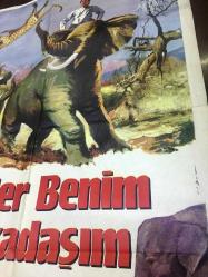 FİLLER BENİM ARKADAŞIM (Birinci basım) - (Haathi Mere Saathi), 1971, SİNEMA FİLM ÇİZİM AFİŞİ / POSTERİ  - BÜYÜK BOY - ORİJİNAL -100 X  69 cm EBADINDA - Original Turkish Big Size Movie Poster - M.A. Thirumugham, Rajesh Khanna, Tanuja Samarth, David Abraham, Sujit Kumar, K.N. Singh, Madan Puri, Abhi Bhattacharya, Randhir, AKIN FİLM