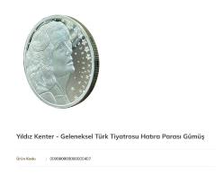 Tabla Hediyeli, Yıldız Kenter Gümüş Hatıra Parası